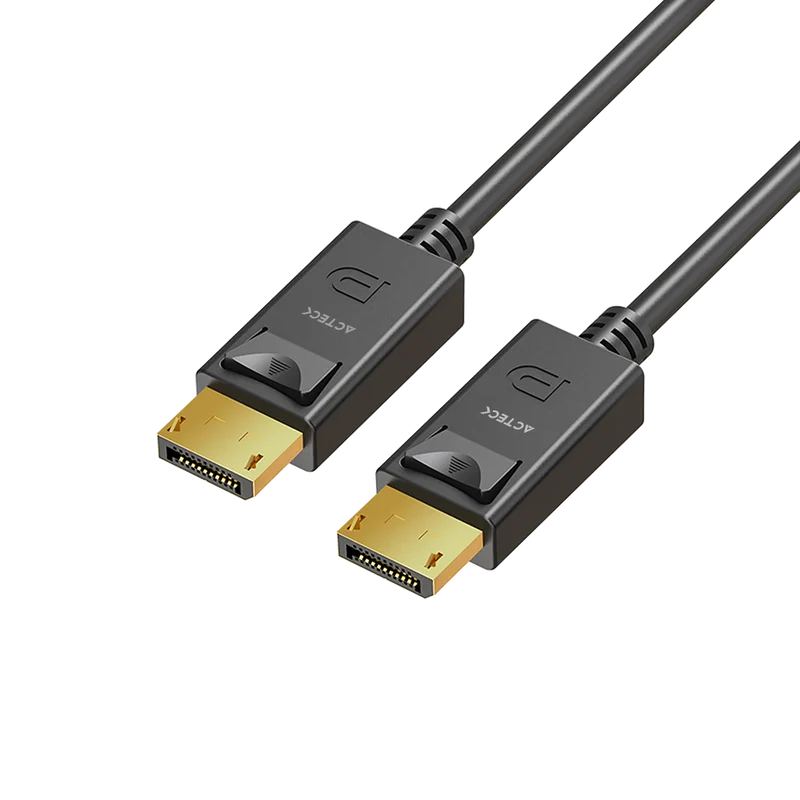 Cable Acteck Link Plus Dp422-3 / Display Port - Display Port / 4k A 60 Mhz / 3 M Largo / 17 Gbps / Calibre 30 Awg / Macho A Macho / Negro / Ac-939799