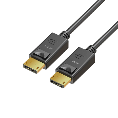 Cable Acteck Link Plus Dp422-3 / Display Port - Display Port / 4k A 60 Mhz / 3 M Largo / 17 Gbps / Calibre 30 Awg / Macho A Macho / Negro / Ac-939799