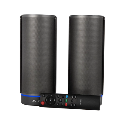 Bocinas Acteck Dynamic Exact X Bs660 / Inalambrica / Bluetooth Aux Usb / 2 Canales 50 W Rms / 45hz- 20khz / Iluminacion Led / Negro / Ac-939812
