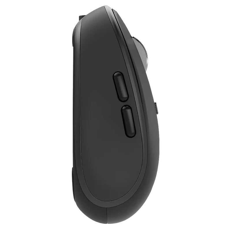 Mouse Acteck Optimize Trip Pro Mi580 / Inalambrico / 1600 Dpi Ajustable / 6 Botones Scroll / Recargable / Dual Dongle Usb 2.4 Ghz 2 Bluetooth / Win Mac Android / Negro / Ac-939591