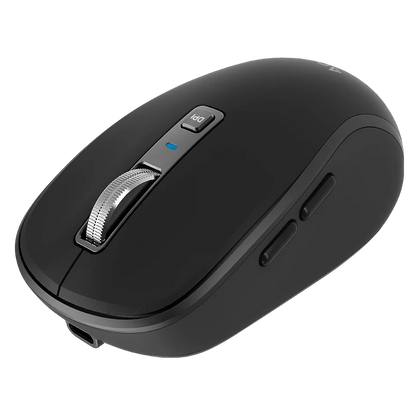 Mouse Acteck Optimize Trip Pro Mi580 / Inalambrico / 1600 Dpi Ajustable / 6 Botones Scroll / Recargable / Dual Dongle Usb 2.4 Ghz 2 Bluetooth / Win Mac Android / Negro / Ac-939591