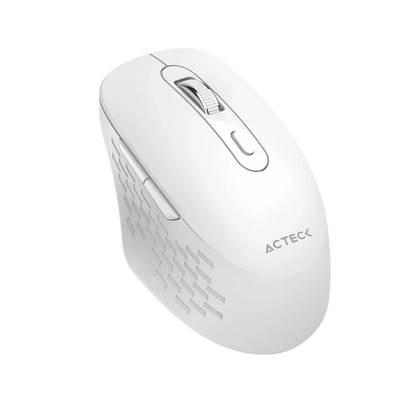 Mouse Acteck Optimize Flow Mi480 / Inalambrico / 1600 Dpi / 5 Botones Scroll / Alcance 10 M / Dongle Bt 2.4 Mhz / Blanco / Ac-939843