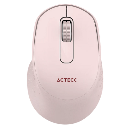 Mouse Acteck Optimize Ergo Mi470 / Inalambrico / Receptor Usb / Optico / 1600 Dpi  Ajustable / 2 Botones + Scroll / Ergonomico / Click Silencioso / Win + Mac / Rosa / Ac-939881