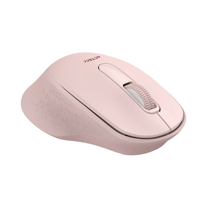 Mouse Acteck Optimize Ergo Mi470 / Inalambrico / Receptor Usb / Optico / 1600 Dpi  Ajustable / 2 Botones + Scroll / Ergonomico / Click Silencioso / Win + Mac / Rosa / Ac-939881