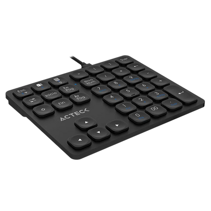 Teclado Numerico Acteck Inspire Pad Pro Tn480 / Inalambrico / Bluetooth / 36 Teclas / Advanced Series / Negro / Ac-939911