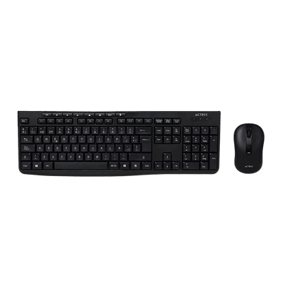 Kit Acteck Creator Prime Mk255 / Teclado Y Mouse / Inalambrico / Membrana / Multimedia / 105 Teclas / Optico / 1600 Dpi / 3 Botones + Scroll / Negro / Ac-939935