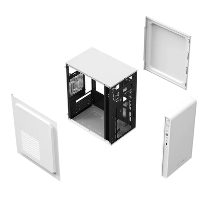 Gabinete Acteck Performance Ii Gi215f / Mini Torre / Micro Atx, Itx / Fuente De Poder 500w Incluida / Full Metal / Blanco / Ac-940047