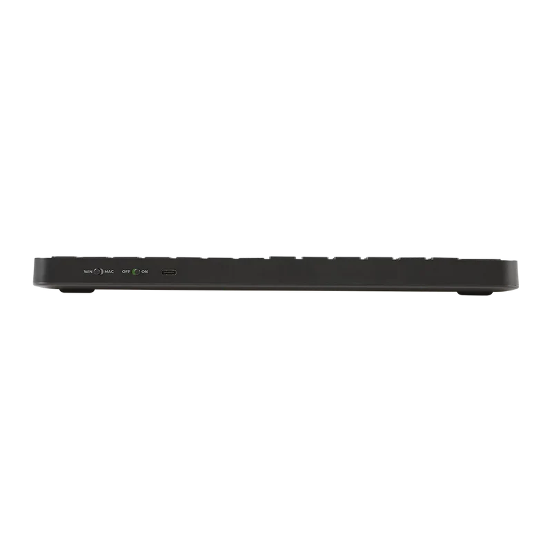Teclado Acteck Inspire Krea Ti750 / Inalambrico / Multidispositivo Dual / Dongle Usb - 2 Bt - Cable Usb / Windows - Mac / EspaÑol / 85 Teclas / Multimedia / Recargable / Negro / Ac-940092