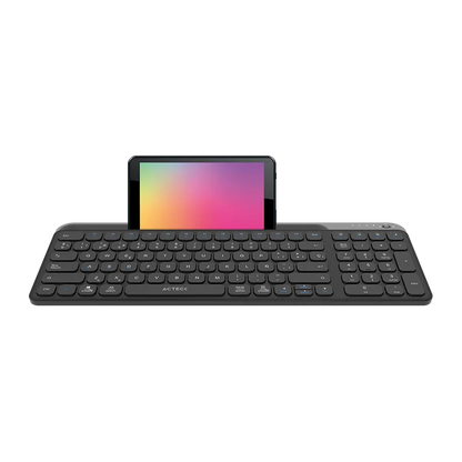 Teclado Acteck Inspire Trek Ti747 / Inalambrico / Multidispositivo Dual / Windows - Mac - Android / EspaÑol / 99 Teclas / Multimedia / Dongle Usb - Bt 5.1 - Cable Usb / Recargable / Negro / Ac-940108
