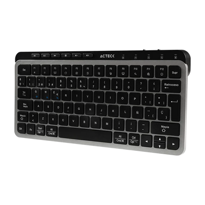 Kit Acteck Creator Krea Mk750 / Teclado Y Mouse / Inalambrico Dual / Multidispositivo / Recargable / Dongle + Bt /  65% / Win - Mac / EspaÑol / 118 Teclas / 2000 Dpi / Optico / Negro-gris / Ac-940177