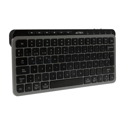 Kit Acteck Creator Krea Mk750 / Teclado Y Mouse / Inalambrico Dual / Multidispositivo / Recargable / Dongle + Bt /  65% / Win - Mac / EspaÑol / 118 Teclas / 2000 Dpi / Optico / Negro-gris / Ac-940177
