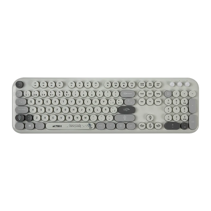 Kit Acteck Creator Chic K-colors Mk485 / Inalambrico / Multimedia / Dongle 2.4 / Esp / 105 Teclas / Optico / 1600 Dpi Ajustable / 4 Botones + Scroll / Win + Mac / Gris / Ac-940184