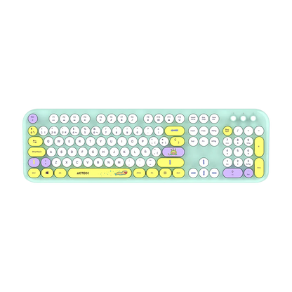 Kit Acteck Creator Chic K-colors Mk485 / Inalambrico / Multimedia / Dongle 2.4 / Esp / 105 Teclas / Optico / 1600 Dpi Ajustable / 4 Botones + Scroll / Win + Mac / Tiffany / Ac-940191