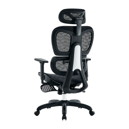Silla Acteck Flux Pro Ec757 / Ergonomica / Max 150 Kg / Piston Clase 4 / Reposabrazos 3d / Reposapies / Cabecera Ajustable / Inclinacion 135 Grados / Tela Transpirable / Negro / Ac-940269