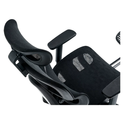 Silla Acteck Flux Pro Ec757 / Ergonomica / Max 150 Kg / Piston Clase 4 / Reposabrazos 3d / Reposapies / Cabecera Ajustable / Inclinacion 135 Grados / Tela Transpirable / Negro / Ac-940269