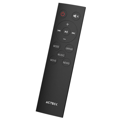 Barra De Sonido Acteck Dynamic Thin Bs600 / 3 Boocinas + Subwoofer / Sonido Estereo 2.1 / 60 W / 80 Db / 3.5 Mm - Usb - Hdmi - Optical - Bluetooth 5.3 / Negro / Ac-940801