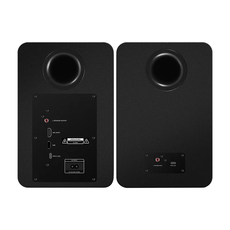 Bocinas Acteck Dynamic Exact R Bs700 / Rca - Hdmi Arc - Usb - Bluetooth 5.3 / 50 W / Iluminación Rgb 7 Modos / Sonido Envolvente Y Potente / Elite Negro / Ac-940818