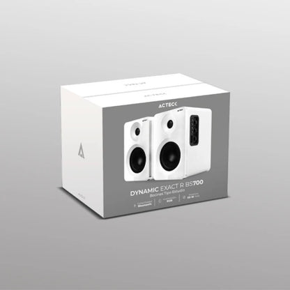 Bocinas Acteck Dynamic Exact R Bs700 / Rca - Hdmi Arc - Usb - Bluetooth 5.3 / 50 W / Iluminacion Rgb 7 Modos / Sonido Envolvente Y Potente / Elite Blanco / Ac-940825