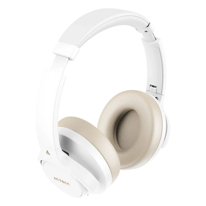 Audifonos Acteck Hype Epic Hp750 / Diadema / Inalambricos / Dual Bt -aux 3.5 Mm / Bateria 75 Hrs / Microfono Omnidireccional / Cancelacion De Ruido / Bocinas 40 Mm 20 Hz A 20 Khz / Blanco / Ac-940863