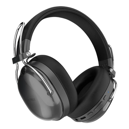 Audifonos Acteck Luxe Pure Hp730 / Diadema / Inalambricos Bt 5.4 / Bateria 75 Hrs / 20 Hz A 20 Khz / Cancelacion Activa De Ruido / Microfono Omnidireccional / Memory Foam / Negro / Ac-940870