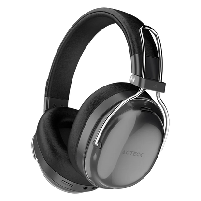 Audifonos Acteck Luxe Pure Hp730 / Diadema / Inalambricos Bt 5.4 / Bateria 75 Hrs / 20 Hz A 20 Khz / Cancelacion Activa De Ruido / Microfono Omnidireccional / Memory Foam / Negro / Ac-940870
