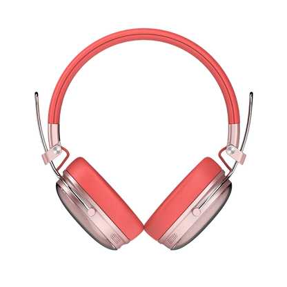 Audifonos Acteck Luxe Chic Hp710 / Diadema / Inalambricos / Bt 5.4 / Microfono Omnidireccional / 20 Hz A 20 Khz / Bateria 30 Hrs / Cancelacion De Ruido Hibrido / Salmon / Ac-940894