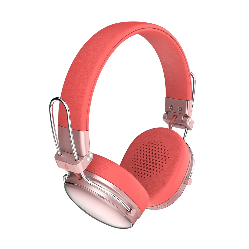 Audifonos Acteck Luxe Chic Hp710 / Diadema / Inalambricos / Bt 5.4 / Microfono Omnidireccional / 20 Hz A 20 Khz / Bateria 30 Hrs / Cancelacion De Ruido Hibrido / Salmon / Ac-940894