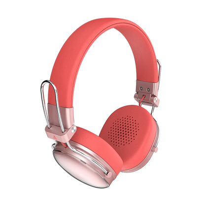 Audifonos Acteck Luxe Chic Hp710 / Diadema / Inalambricos / Bt 5.4 / Microfono Omnidireccional / 20 Hz A 20 Khz / Bateria 30 Hrs / Cancelacion De Ruido Hibrido / Salmon / Ac-940894