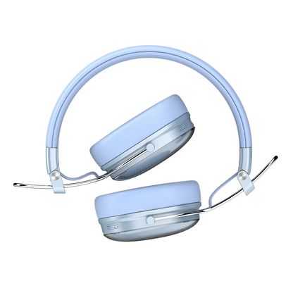 Audifonos Acteck Luxe Chic Hp710 / Diadema / Inalambricos / Bt 5.4 / Microfono Omnidireccional / 20 Hz A 20 Khz / Bateria 30 Hrs / Cancelacion De Ruido Hibrido / Azul / Ac-940917