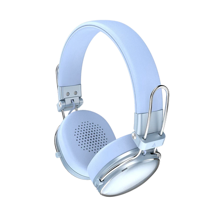 Audifonos Acteck Luxe Chic Hp710 / Diadema / Inalambricos / Bt 5.4 / Microfono Omnidireccional / 20 Hz A 20 Khz / Bateria 30 Hrs / Cancelacion De Ruido Hibrido / Azul / Ac-940917