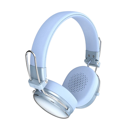 Audifonos Acteck Luxe Chic Hp710 / Diadema / Inalambricos / Bt 5.4 / Microfono Omnidireccional / 20 Hz A 20 Khz / Bateria 30 Hrs / Cancelacion De Ruido Hibrido / Azul / Ac-940917