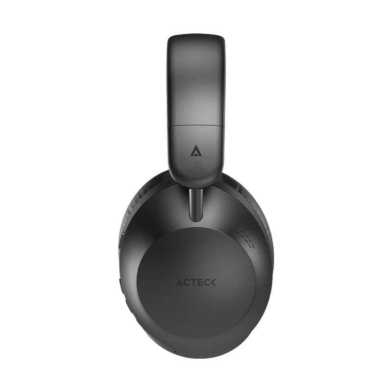 Audifonos Acteck Triton Pro Hp636 / Diadema / Inalambricos / Bt 5.4 - Aux 3.5 Mm / Microfono Omnidireccional / Bateria 30 Hrs / Cancelacion De Ruido / Ultraligeros / 20 Hz -20 Khz / Negro / Ac-940924