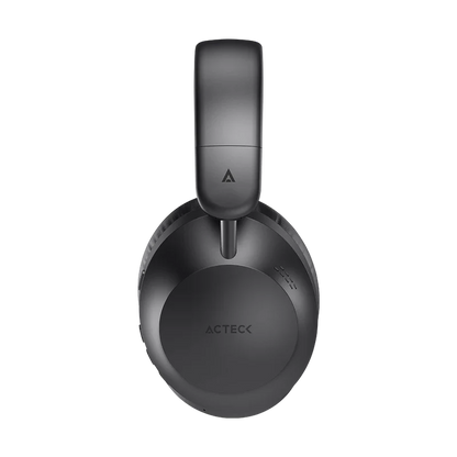 Audifonos Acteck Triton Pro Hp636 / Diadema / Inalambricos / Bt 5.4 - Aux 3.5 Mm / Microfono Omnidireccional / Bateria 30 Hrs / Cancelacion De Ruido / Ultraligeros / 20 Hz -20 Khz / Negro / Ac-940924