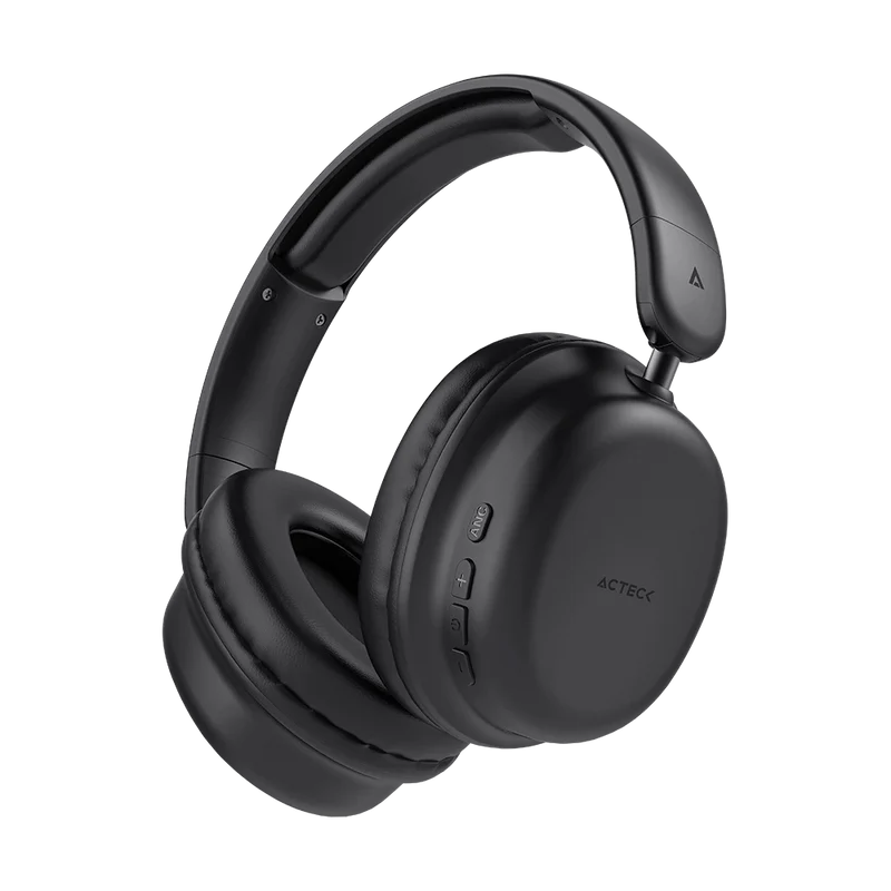 Audifonos Acteck Honour 2 Plus Hp626 / Diadema / Inalambricos / Bt 5.4 - Aux 3.5 Mm / Bateria 25 Hrs / Microfono Omnidireccional / 20 Hz-20 Khz / Cancelacion De Ruido / Negro / Ac-940948