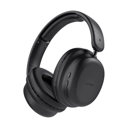 Audifonos Acteck Honour 2 Plus Hp626 / Diadema / Inalambricos / Bt 5.4 - Aux 3.5 Mm / Bateria 25 Hrs / Microfono Omnidireccional / 20 Hz-20 Khz / Cancelacion De Ruido / Negro / Ac-940948