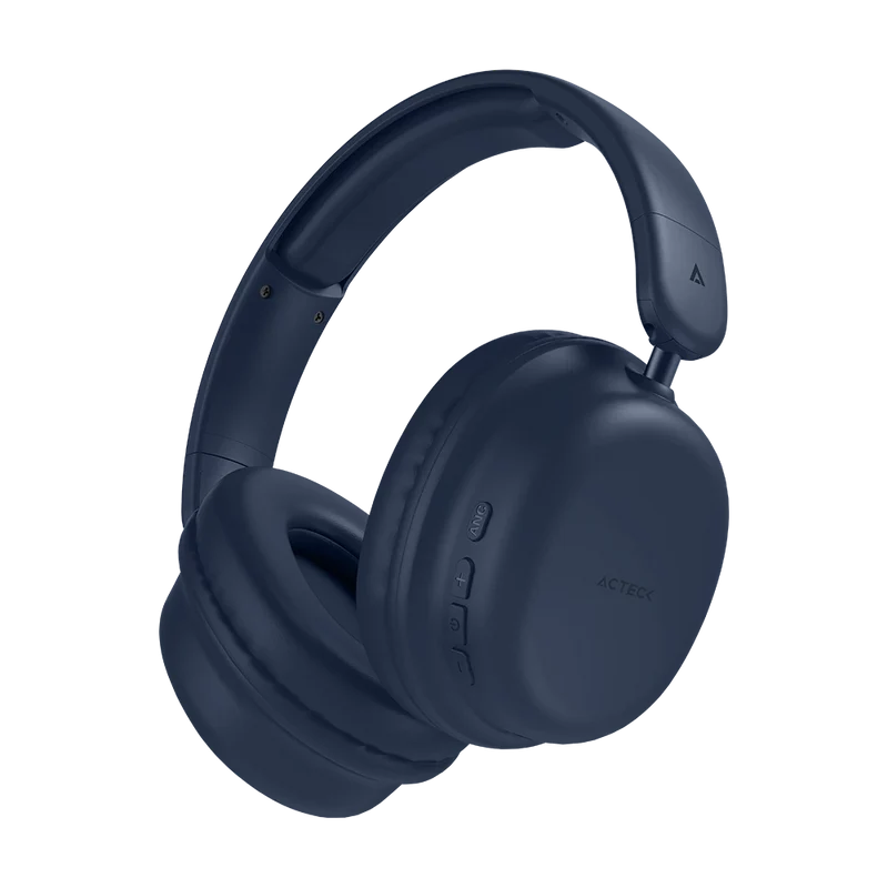 Audifonos Acteck Honour 2 Plus Hp626 / Diadema / Inalambricos / Bt 5.4 - Aux 3.5 Mm / Bateria 25 Hrs / Microfono Omnidireccional / 20 Hz-20 Khz / Cancelacion De Ruido / Azul / Ac-940962