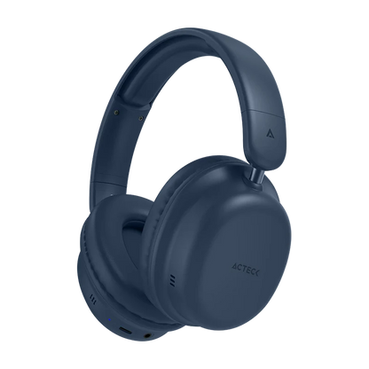 Audifonos Acteck Honour 2 Plus Hp626 / Diadema / Inalambricos / Bt 5.4 - Aux 3.5 Mm / Bateria 25 Hrs / Microfono Omnidireccional / 20 Hz-20 Khz / Cancelacion De Ruido / Azul / Ac-940962