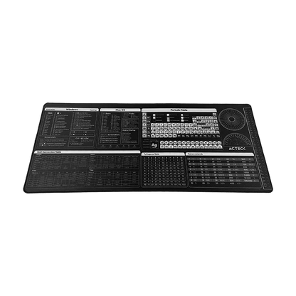 Mouse Pad Xl Acteck Flow Tools Mt494h / Tela + Goma / DiseÑo Herramientas / Alta Resistencia / Antidestizante / Negro / Ac-941075