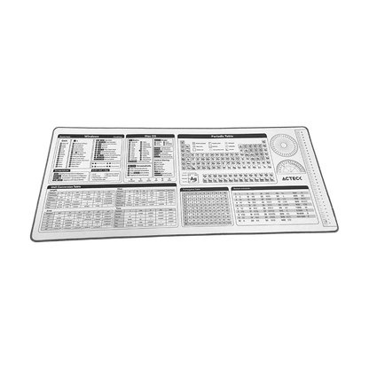 Mouse Pad Xl Acteck Flow World Mt494h / Tela + Goma / DiseÑo Herramientas / Alta Resistencia / Antidestizante / Blanco / Ac-941082