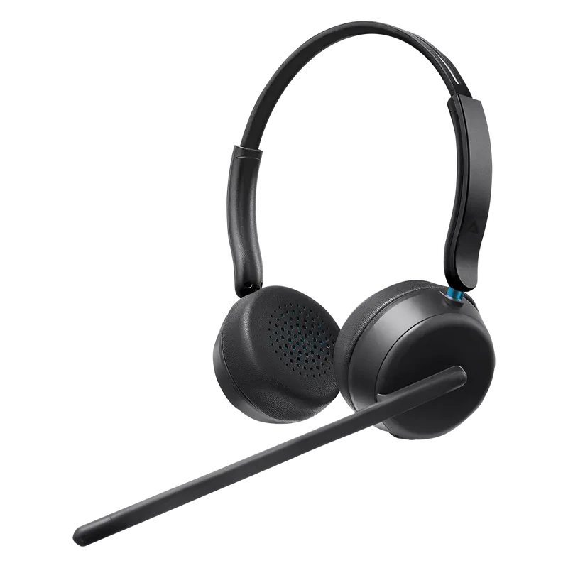 Audifonos Acteck Active Sync Hc580 / Diadema / Inalambrico /  Microfono Unidireccional / Conexion Bluetooth Y Auxiliar / 20 Hz - 20 Khz / Cancelacion De Ruido / Negro / Ac-942386