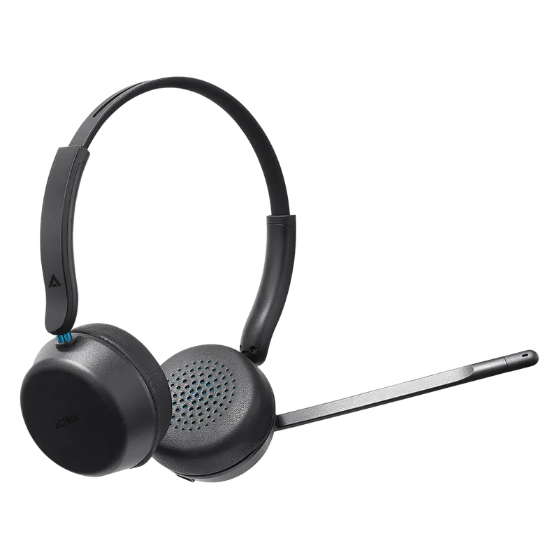 Audifonos Acteck Active Sync Hc580 / Diadema / Inalambrico /  Microfono Unidireccional / Conexion Bluetooth Y Auxiliar / 20 Hz - 20 Khz / Cancelacion De Ruido / Negro / Ac-942386