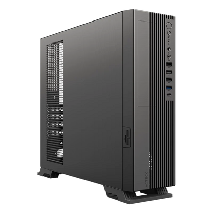 Gabinete Acteck Onex Gs455 / Mini Torre Slim / Micro Atx - Mini Itx / Fuente De Poder Sfx 500 W / Doble Posicion / Lector De Tarjetas Sd / Full Metal / 5 AÑos De Garantia / Negro / Ac-943079