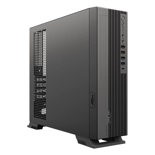 Gabinete Acteck Onex Gs455 / Mini Torre Slim / Micro Atx - Mini Itx / Fuente De Poder Sfx 500 W / Doble Posicion / Lector De Tarjetas Sd / Full Metal / 5 AÑos De Garantia / Negro / Ac-943079
