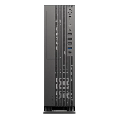 Gabinete Acteck Onex Gs455 / Mini Torre Slim / Micro Atx - Mini Itx / Fuente De Poder Sfx 500 W / Doble Posicion / Lector De Tarjetas Sd / Full Metal / 5 AÑos De Garantia / Negro / Ac-943079