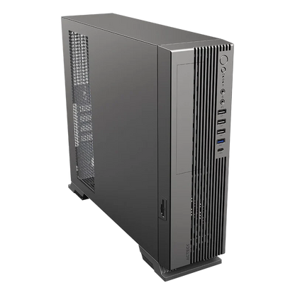 Gabinete Acteck Onex Gs455 / Mini Torre Slim / Micro Atx - Mini Itx / Fuente De Poder Sfx 500 W / Doble Posicion / Lector De Tarjetas Sd / Full Metal / 5 AÑos De Garantia / Negro / Ac-943079