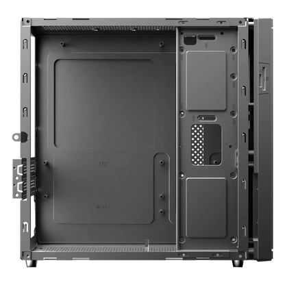 Gabinete Acteck Onex Gs450 / Mini Torre Slim / Micro Atx - Mini Itx / Lector Sd / Doble Posicion / Fuente De Poder Flex Atx 400 W / 5 AÑos De Garantia / Full Metal / Negro / Ac-943086