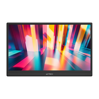 Monitor Portatil Acteck Linkpad Lp15y / 15.6 Pul / Plano / Ips / Relacion 16:9 / Full Hd / Sin Marco / 60 Hz / Ultraportatil / Hdr10 / MultilingÜe E Intuitivo / Bocinas Integradas / Negro / Ac-943093