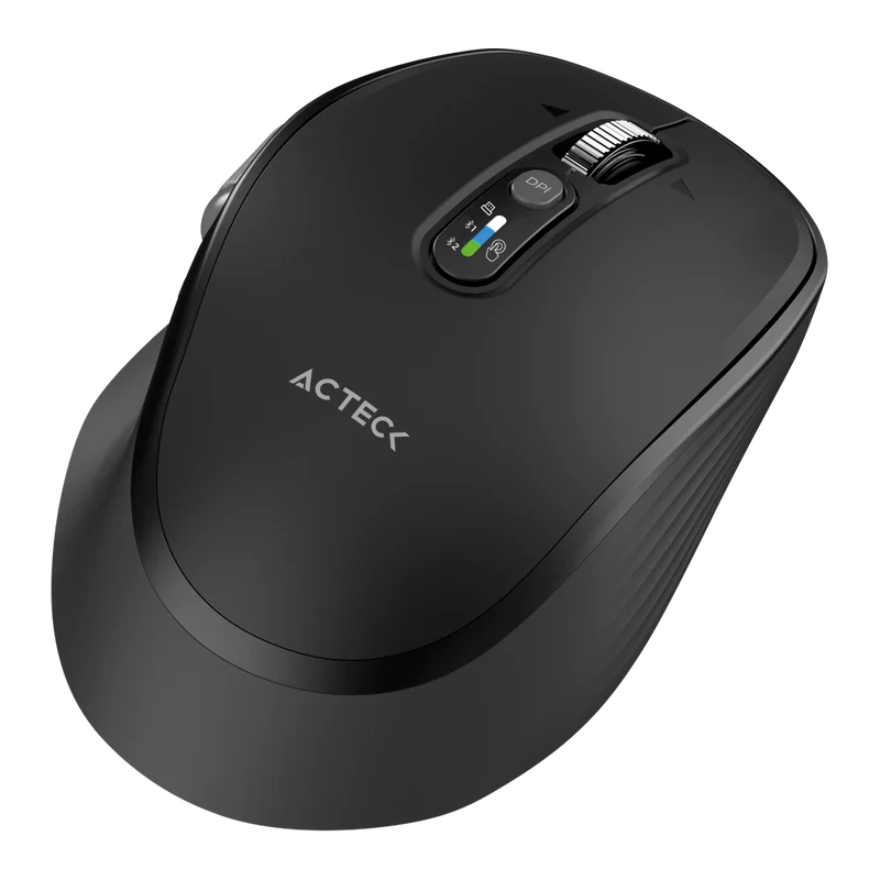 Mouse Acteck Virtuos Pro Ultra Mi777 / Inalambrico Dual / Ergonomico / Recargable / Win, Mac, Android / Optico / 11 Botones +scroll Metalico / 4800 Dpi Ajustable / Negro / Ac-943444