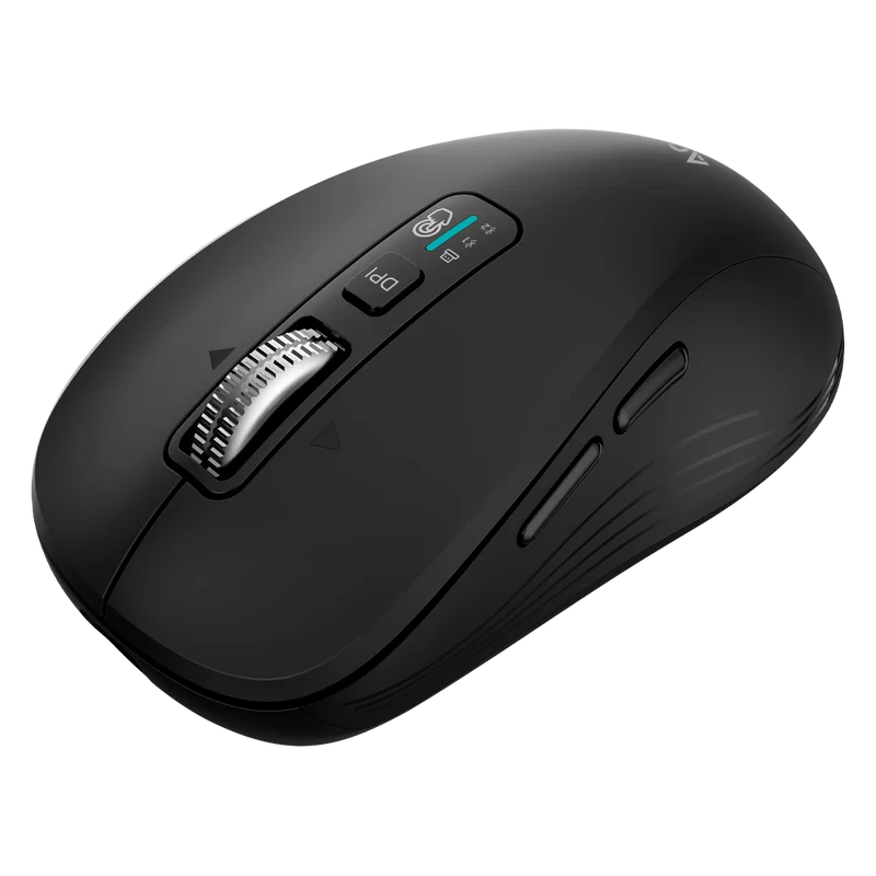 Mouse Acteck Virtuos Pro Air Mi766 / Inalambrico Dual / Ergonomico / Recargable / Win, Mac, Android / Bluetooth / Optico / 9 Botones + Scroll / 3200 Dpi Ajustable / Negro / Ac-943451