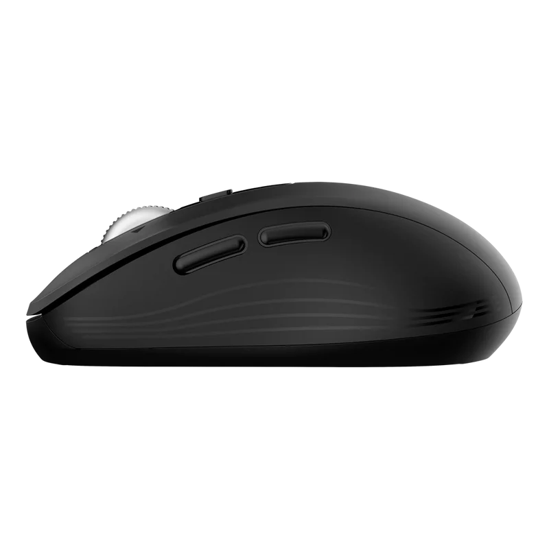 Mouse Acteck Virtuos Pro Air Mi766 / Inalambrico Dual / Ergonomico / Recargable / Win, Mac, Android / Bluetooth / Optico / 9 Botones + Scroll / 3200 Dpi Ajustable / Negro / Ac-943451